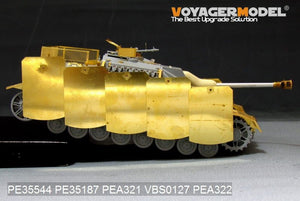 Voyager Model PEA321 WWII German StuG.IV Pivot-Mounting Swinging Type Hull Side Armour Skirts (For DRAGON) 1/35 – zdjęcie 6
