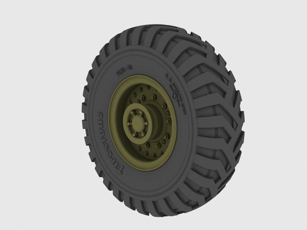 Panzer Art RE35-304 Matador/Dorchester/AEC Road wheels (Firestone) 1/35 – immagine 3