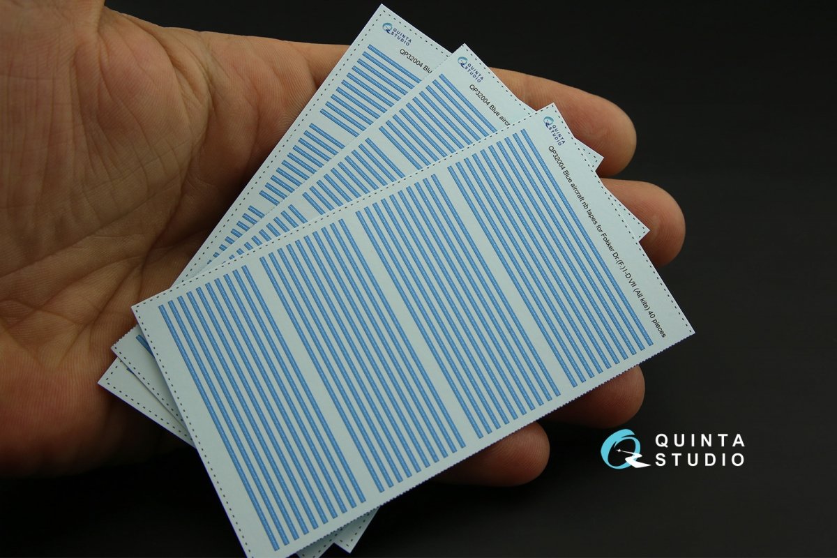 Quinta Studio QP32004 Blue rib tapes Fokker Dr. (F.)I-D.VII (for All kit) 1/32 – zdjęcie 2