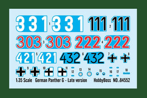 Hobby Boss 84552 German Panther G tank - late type 1/35 – immagine 4