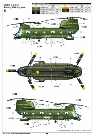 Trumpeter 05113 ACH-47A Armored Chinook 1/35 – Bild 5