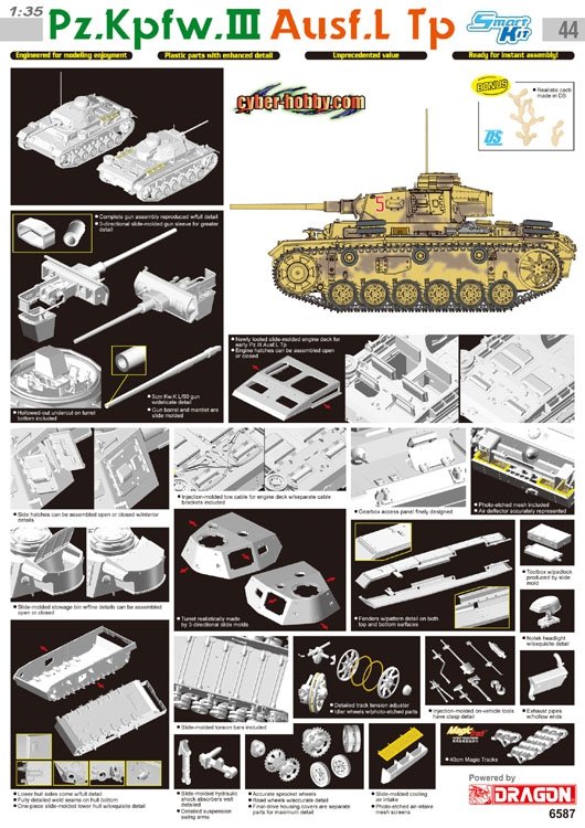 Cyber Hobby 6587 Pz.Kpfw. III Ausf. L Tp 1/35