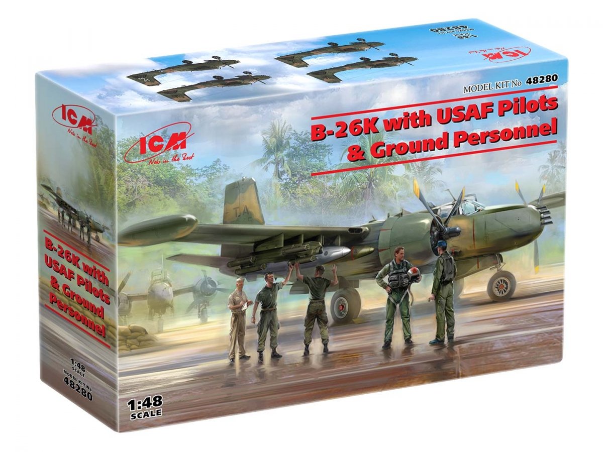 ICM 48280 B-26K with USAF Pilots &amp;amp; Ground Personnel 1/48 – immagine 10