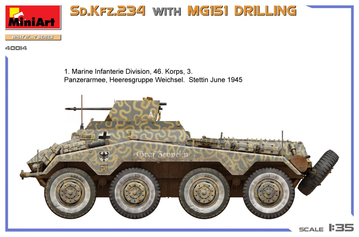 MiniArt 40014 Sd.Kfz.234 WITH MG151 DRILLING 1/35 – Bild 3