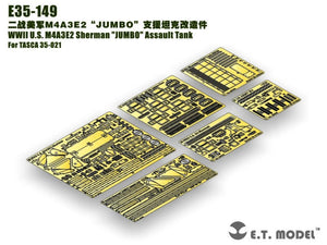 E.T. Model E35-149 WWII U.S. M4A3E2 Sherman &amp;quot;JUMBO&amp;quot; Assault Tank (For TASCA 35-021) 1/35