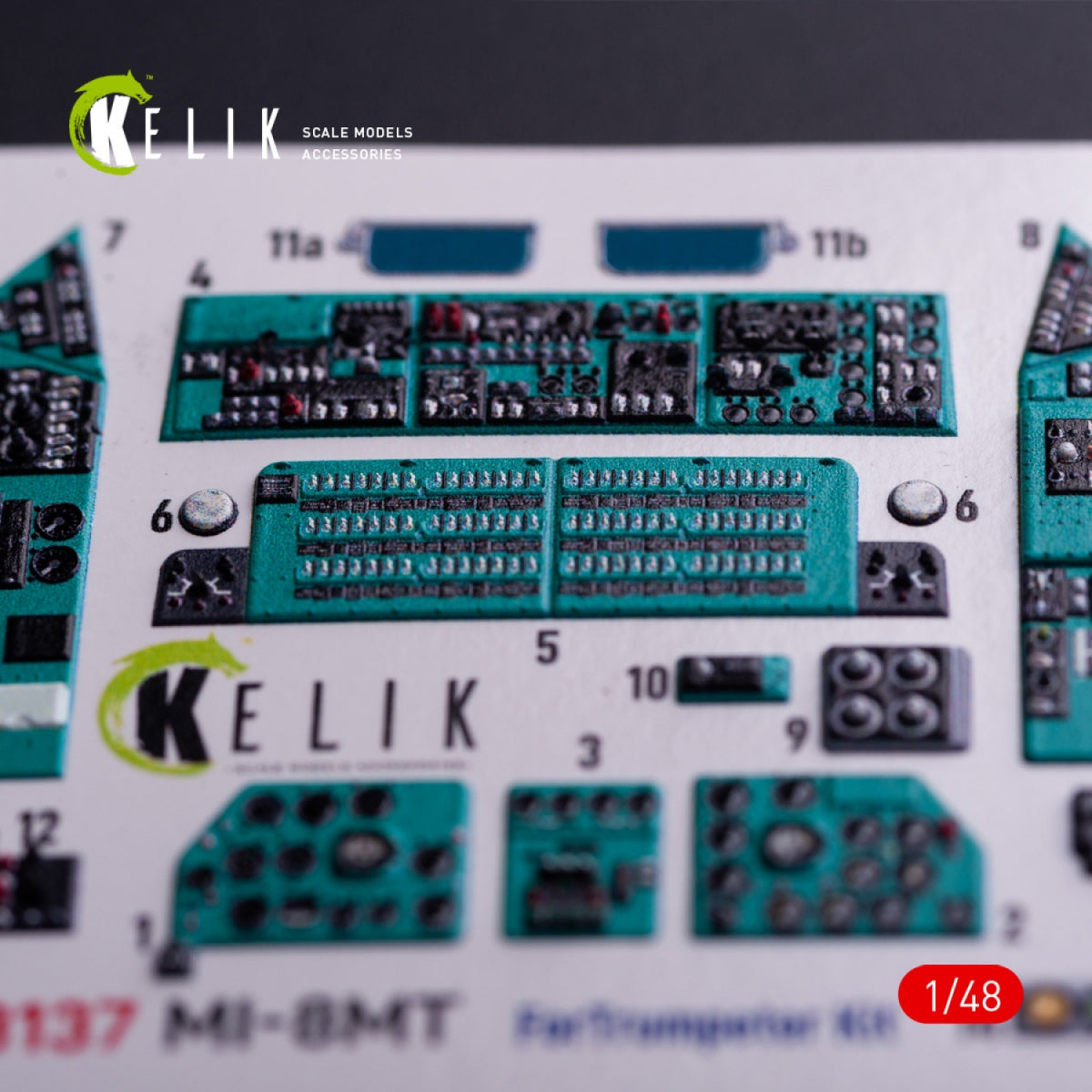Kelik K48137 Mi-8MT - interior 3D decals for Trumpeter kit 1/48