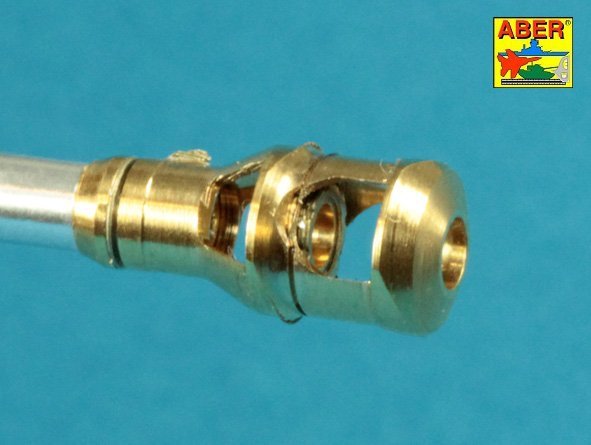 Aber 35L-046n German 75 mm Barrel for Kwk 40 L/48 with early model muzzle brake for Pz.Kpfw. IV Ausf.G late - Ausf.H 1/35 – immagine 3
