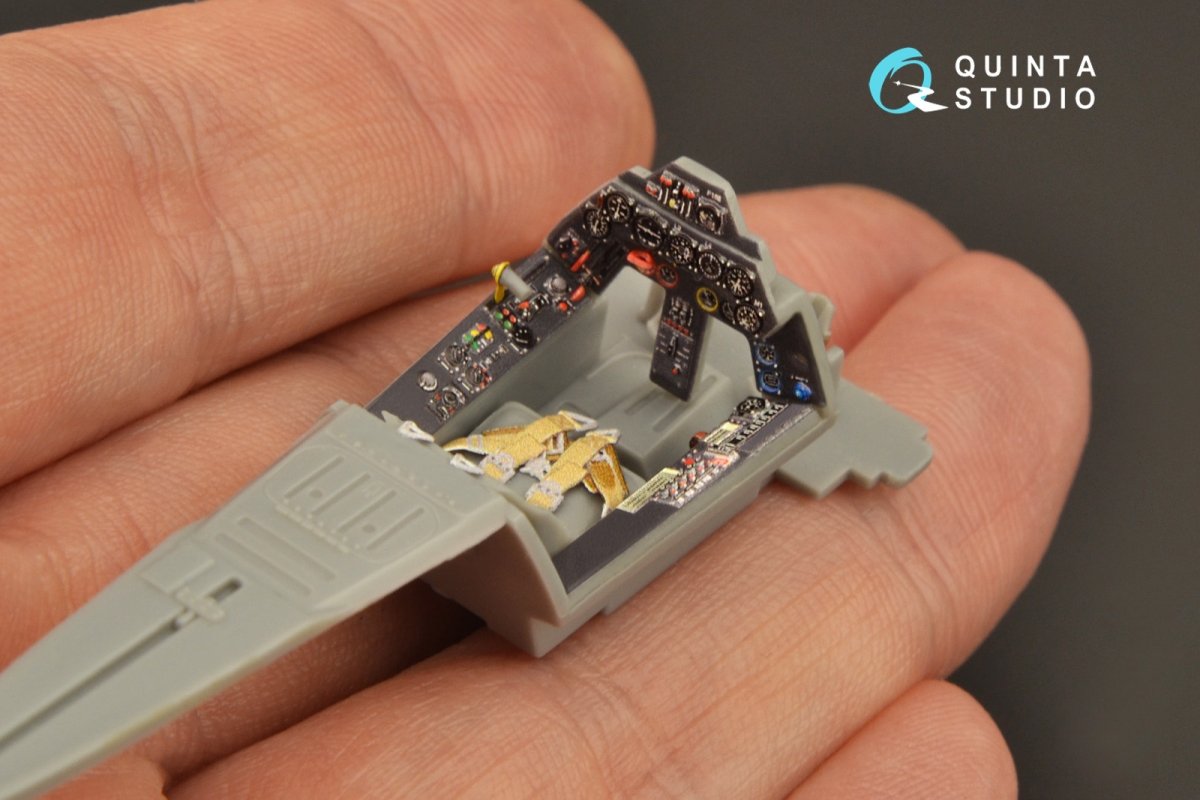Quinta Studio QD48265 Fw 190A-8 3D-Printed &amp;amp; coloured Interior on decal paper ( Hasegawa ) 1/48 – imagen 4