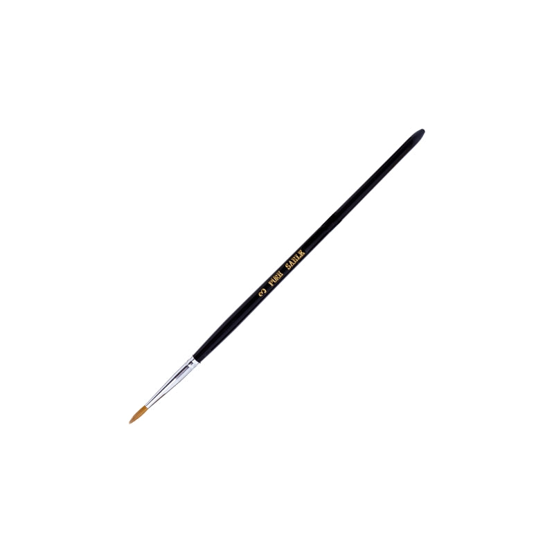 Pinceau en poils de martre pure de qualité supérieure Modelcraft PPB2200-3 (taille 3)