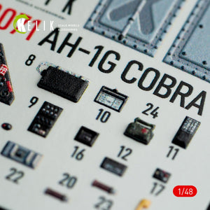 KELIK K48071 AH-1G INTERIOR 3D DECALS FOR ICM/SPECIALHOBBY KIT 1/48 – Bild 5
