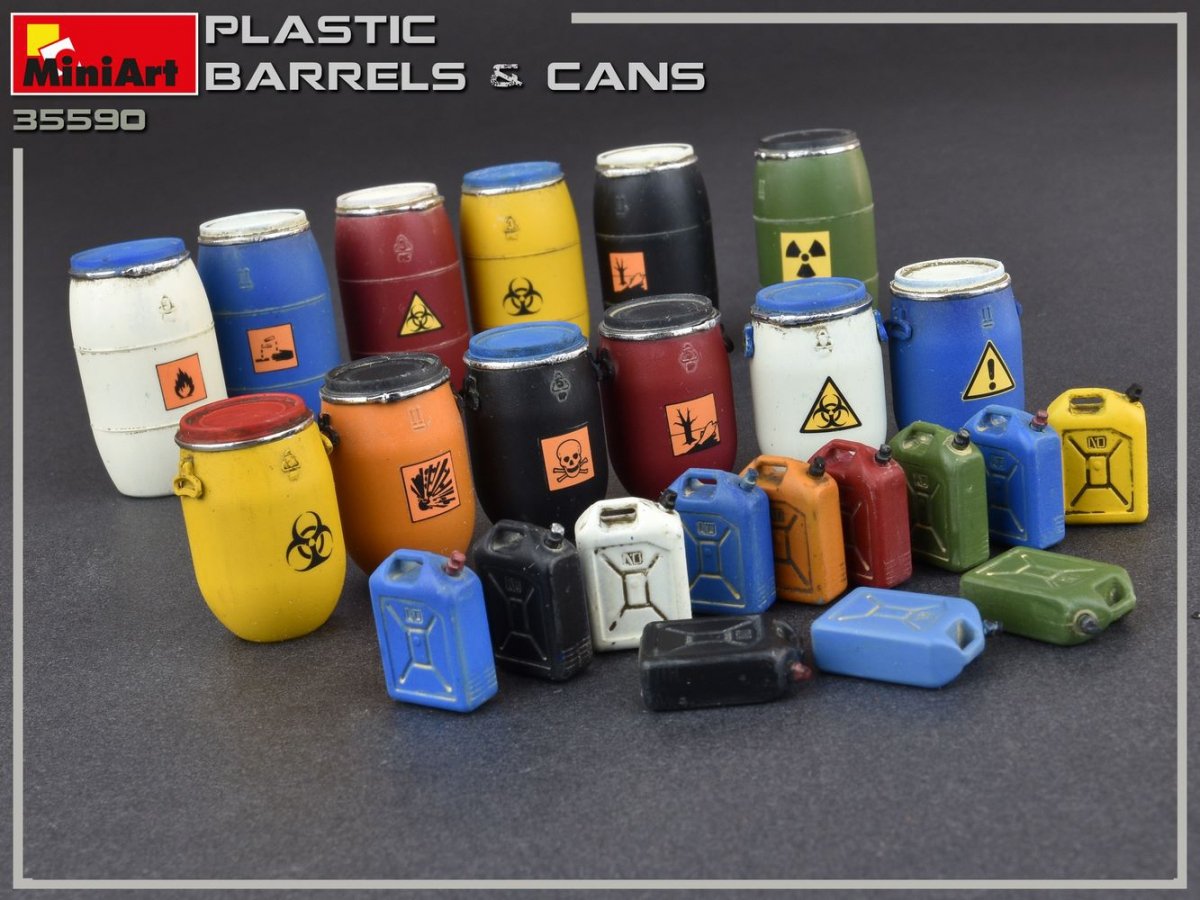 MiniArt 35590 Plastic Barrels &amp;amp; Cans 1/35 – imagen 7