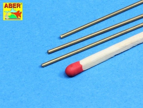 Tiges rondes en laiton Aber BR11 de 1,1 mm de longueur, 245 mm x 3 pièces. – image 3