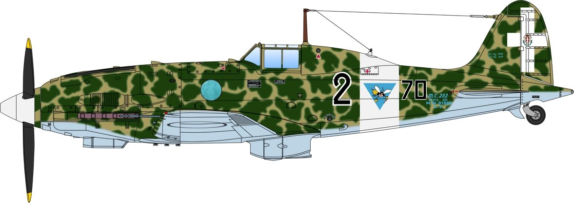 Italeri 2518 Macchi M.C. 202 Folgore 1/32 – Bild 13