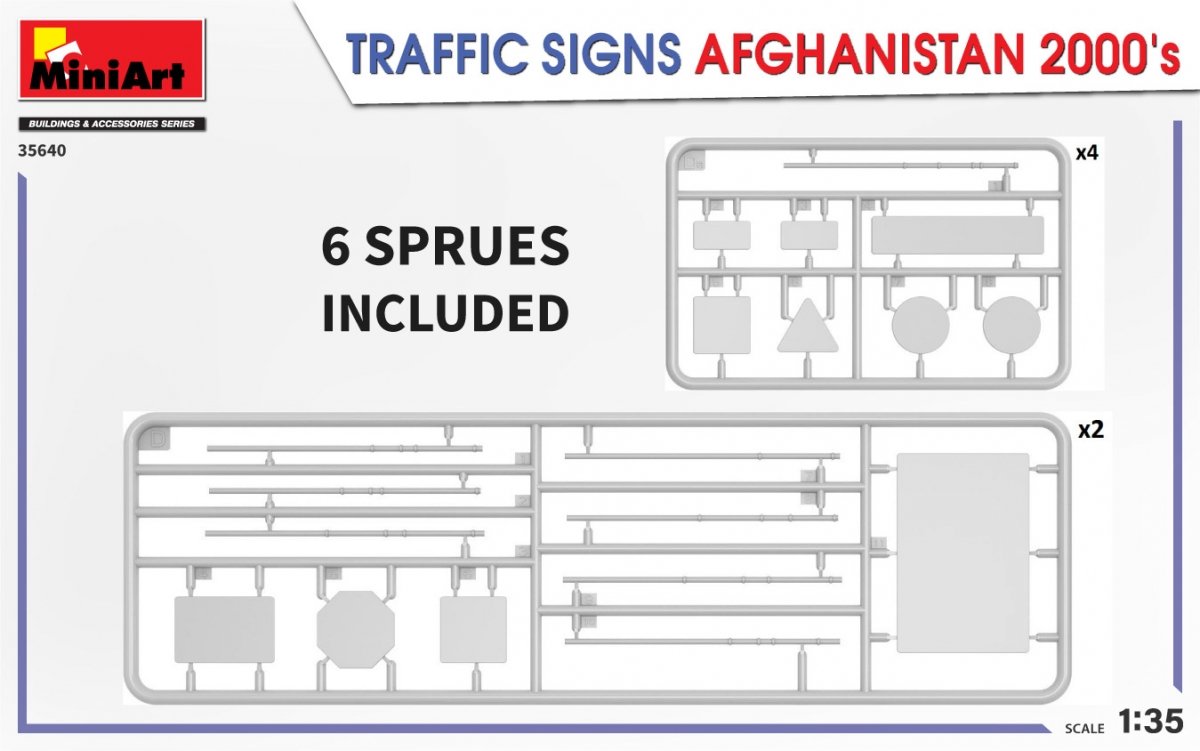 MiniArt 35640 SIGNAUX DE SIGNALISATION AFGHANISTAN ANNÉES 2000 1/35 – image 4