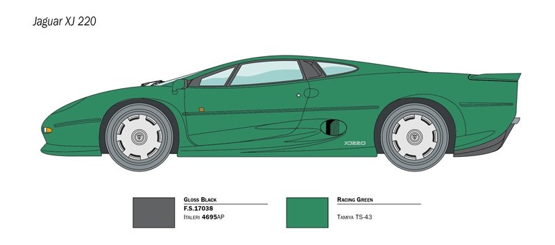 Italeri 3631 Jaguar XJ 220 1/24 – imagen 3