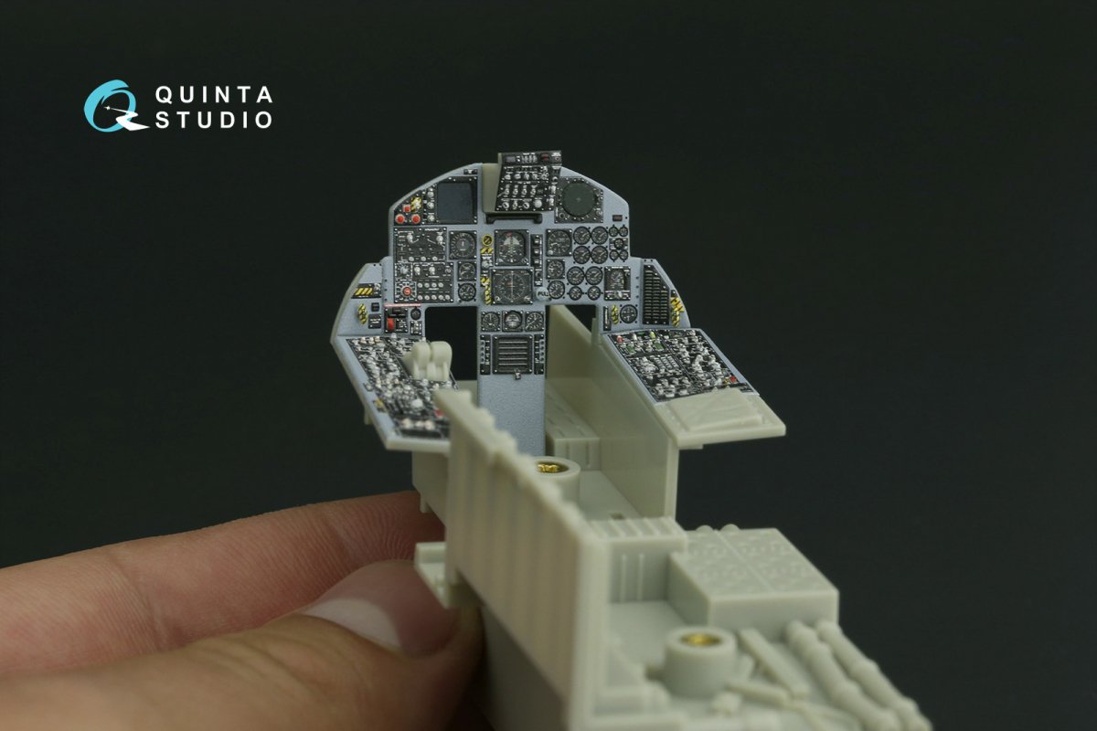 Quinta Studio QDS-32155 F-15C Early/F-15A/F-15J early 3D-Printed &amp;amp; coloured Interior on decal paper (Tamiya) (small version) 1/32 – imagen 3