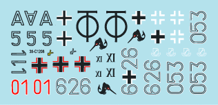Star Decals 35-C1208 German tanks in Italy # 8 Mixed AFVs 1/35 – imagen 2