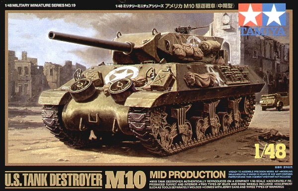Tamiya 32519 M10 US Tank Destroyer 1/48