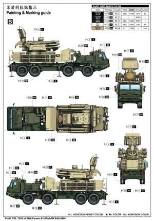 Trumpeter 01087 72V6 de 96k6 Pantsir-S1 SPAAGM BAZ-6909 1/35  – image 6