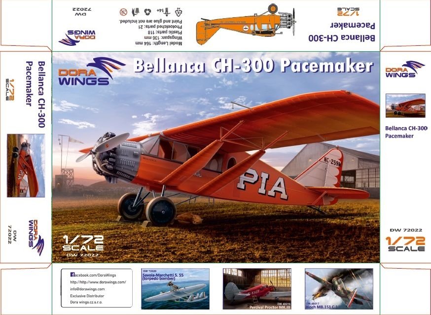Dora Wings 72022 Bellanca CH-300 Pacemaker 1/72 – immagine 2