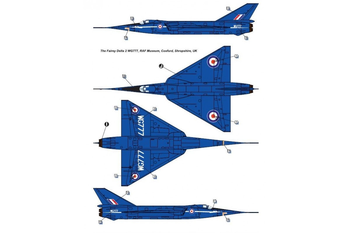 Dora Wings 72009 Fairey Delta 2 British supersonic research aircraft 1/72 – Bild 8