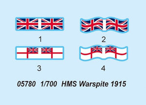 Trumpeter 05780 HMS Warspite (1915) 1/700 – Bild 7