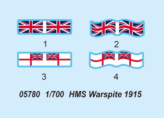 Trumpeter 05780 HMS Warspite (1915) 1/700 – Bild 7