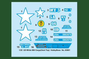 Hobby Boss 83801 US Blanc 666 Cargo Hard Top (1/35) – image 4