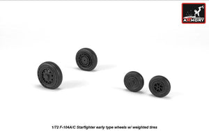 Armory Models AW72320 F-104A/C Starfighter wheels, w/ optional nose wheels, weighted 1/72 – Bild 2