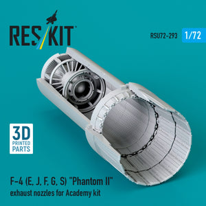 RESKIT RSU72-0293 F-4 (E, J, F, G, S) &amp;quot;Phantom II&amp;quot; exhaust nozzles for Academy kit (3D Printed) 1/72 – Bild 2