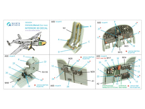 Quinta Studio QD32204 B-25J Mitchell Gun nose 3D-Printed &amp;amp; coloured Interior on decal paper (HK models) 1/32 – Bild 2