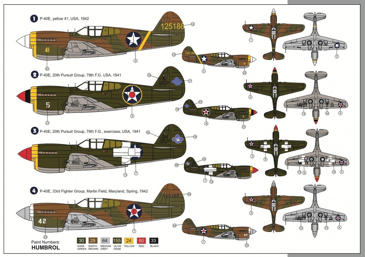 AZ Modèle AZ7410 Curtiss P-40E au-dessus des États-Unis (1/72) – image 2