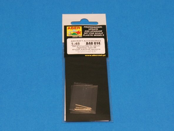 Aber A48014 Ensemble de 4 canons pour mitrailleuses d&amp;#39;avion japonaises Type 99 de 20 mm (1/48) – image 3