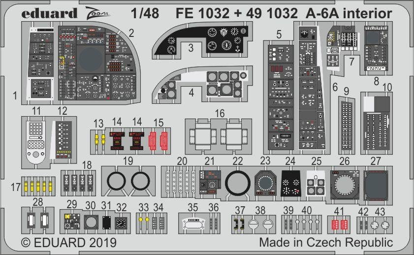 Eduard 491032 A-6A interior 1/48 HOBBY BOSS – Bild 2