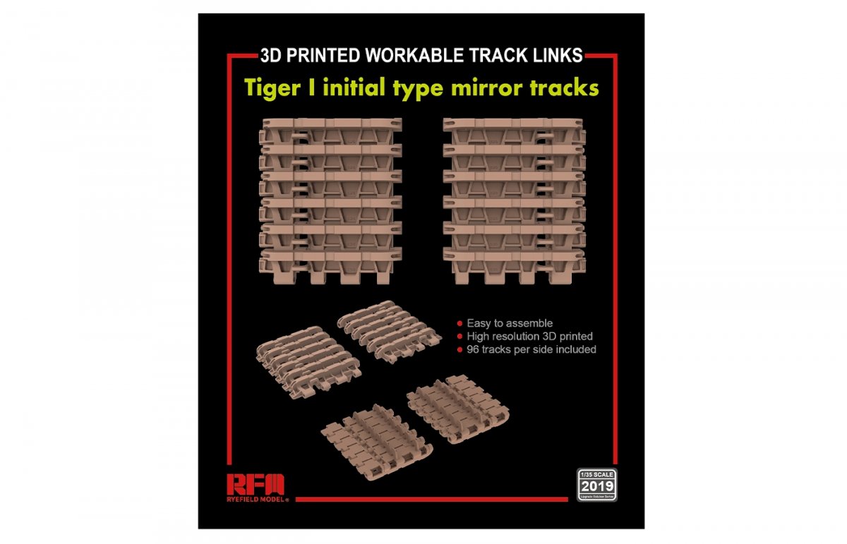 Rye Field Model 2019 TIGER I initial type mirror tracks 1/35 – image 2