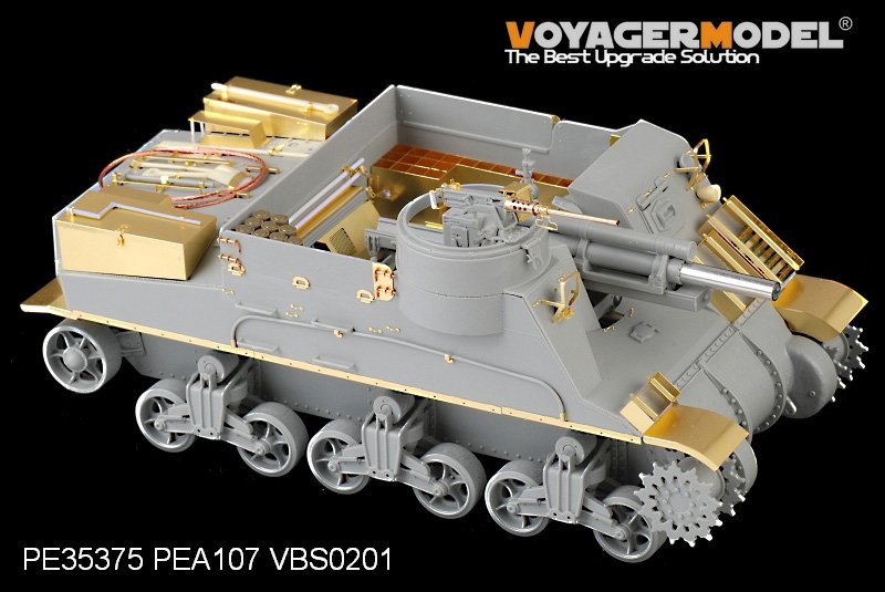 Voyager Model PE35375 WWII US M7 Priest Mid Production w/Ammunition case/telephone set for DRAGON 6637 1/35 – image 4