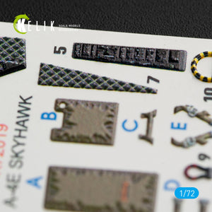 KELIK K72019 A-4E &amp;quot;SKYHAWK&amp;quot; INTERIOR 3D DECALS FOR FUJIMI/HOBBY 2000 KIT 1/72 – immagine 3