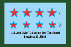 Hobby Boss 83855 Soviet T-28 Medium Tank (Cone Turret) 1/35 – Bild 3