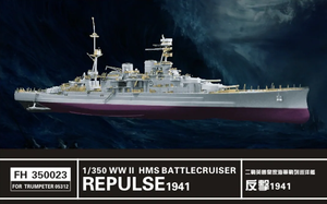 Coffret super deluxe Flyhawk FH350023 Repulse 1941 (pour Trumpeter 05312) 1/350