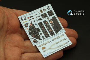 Quinta Studio QD32184 F8F-2 Bearcat 3D-Printed coloured Interior on decal paper (Trumpeter) 1/32 – zdjęcie 3