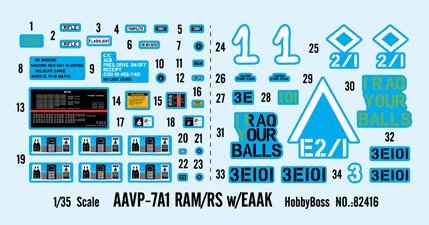 Hobby Boss 82416 AAVP-7A1 RAM/RS w/EAAK 1/35 – imagen 3