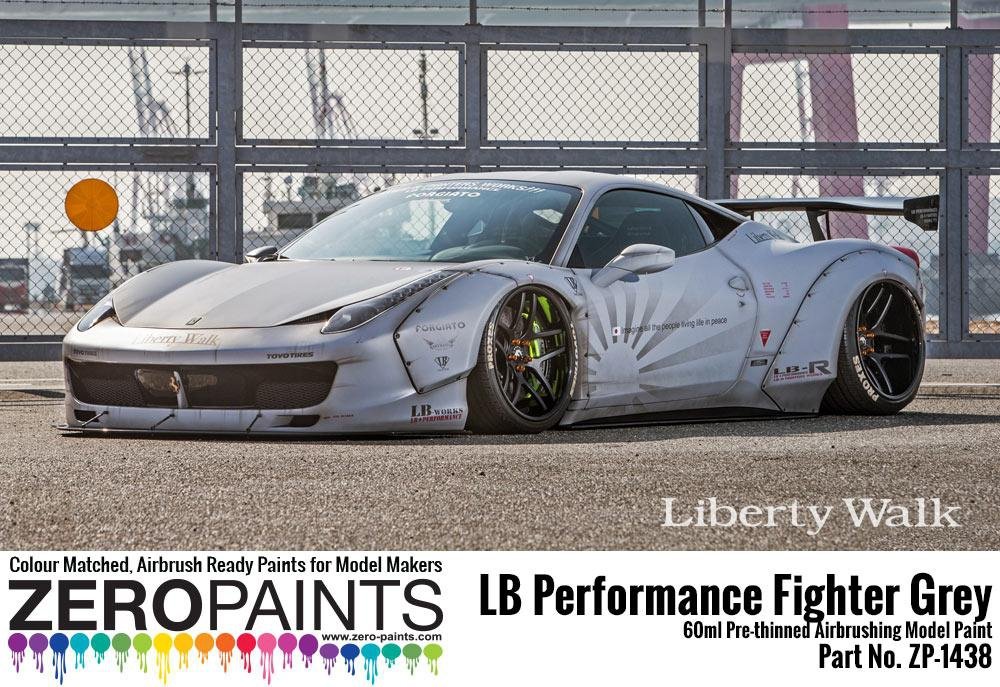 Zero Paints ZP-1438 - LB Performance Zero Fighter (Combat Style) Grey Paint (LB Works Ferrari 458, Lamborghini Aventador, Murciéelago) 60ml – immagine 2