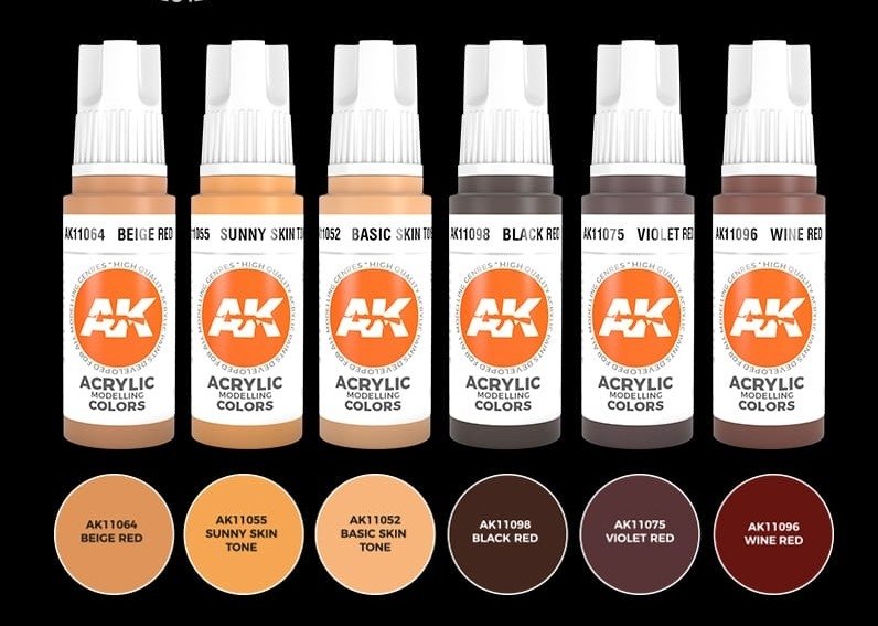 AK Interactive AK11603 3G HUMAN FLESH TONES – Bild 2