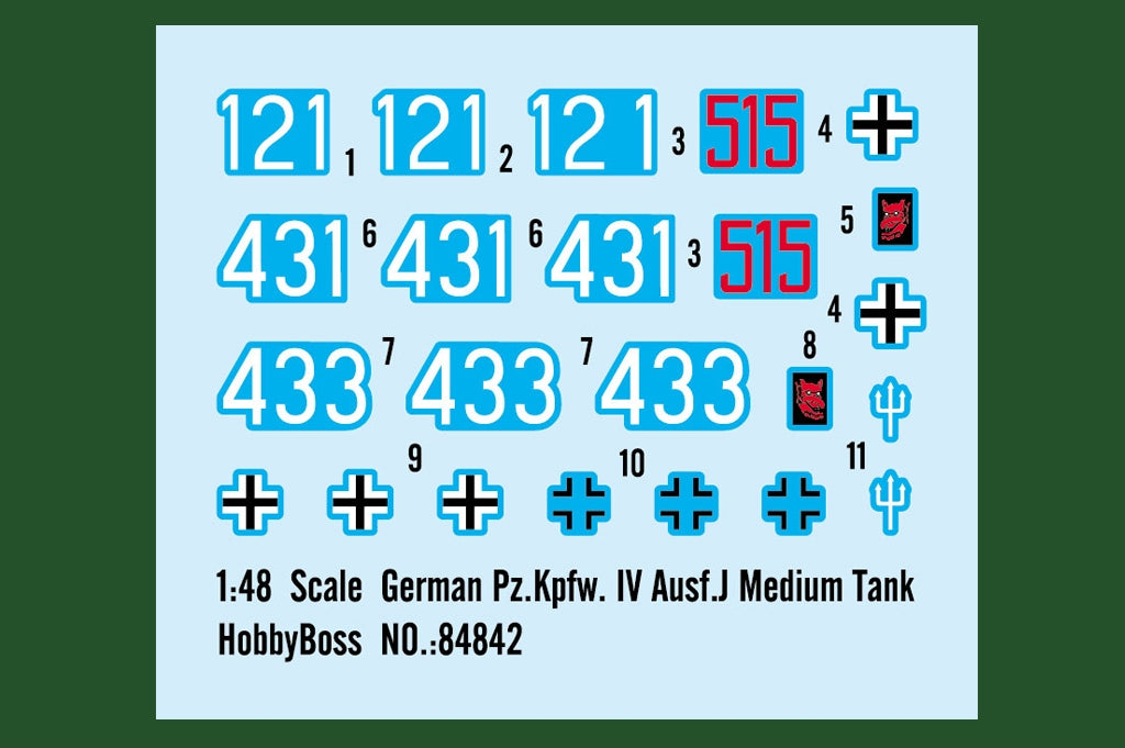 Hobby Boss 84842 German Pz.Kpfw. IV Ausf.J Medium Tank 1/48 – image 5