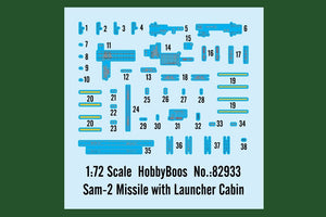 Hobby Boss 82933 Sam-2 Missile with Launcher Cabin 1/72 – imagen 6