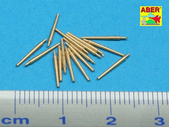 Aber 350L-33 Set of 16 pcs 102 mm type BL Mk.IX barrels for Royal Navy 1/350 – Bild 2