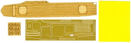 Fujimi 432526 Wood Deck Seal for IJN Aircraft Carrier Hiyo (w/2 pieces 25mm Machine Cannan) 1/700 – image 2