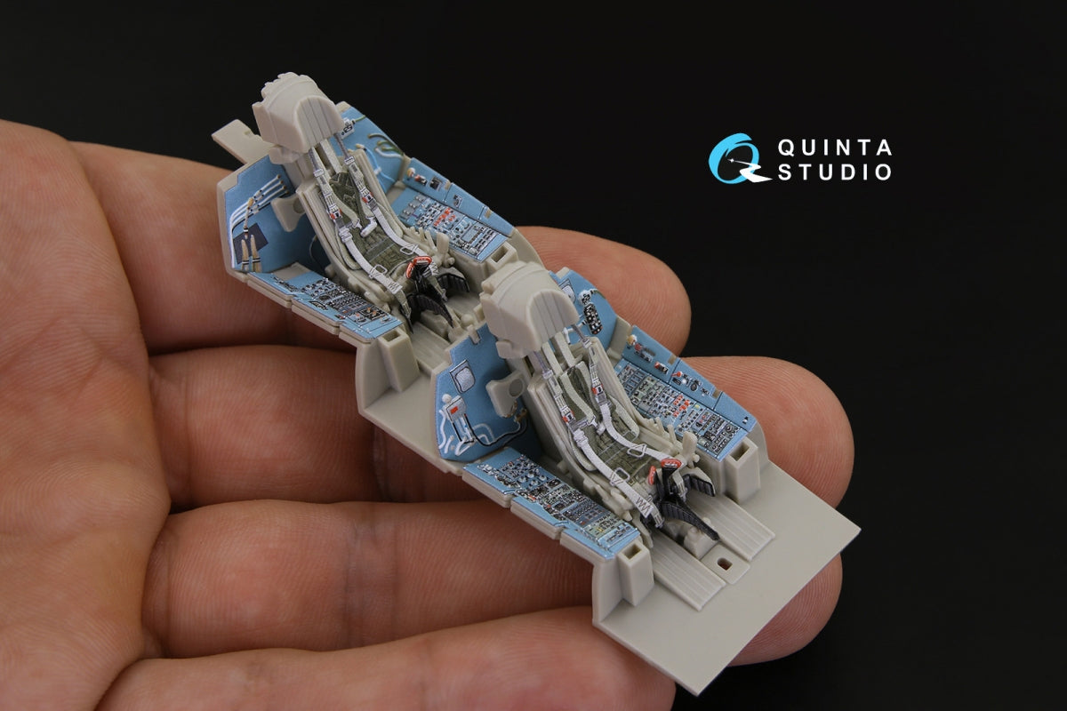 Quinta Studio QD48181 Su-27UB 3D-Printed coloured Interior on decal paper (for KittyHawk kit) 1/48 – imagen 9