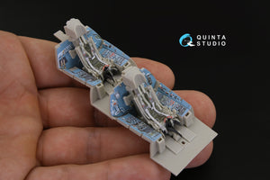 Quinta Studio QD48181 Su-27UB 3D-Printed coloured Interior on decal paper (for KittyHawk kit) 1/48 – imagen 9