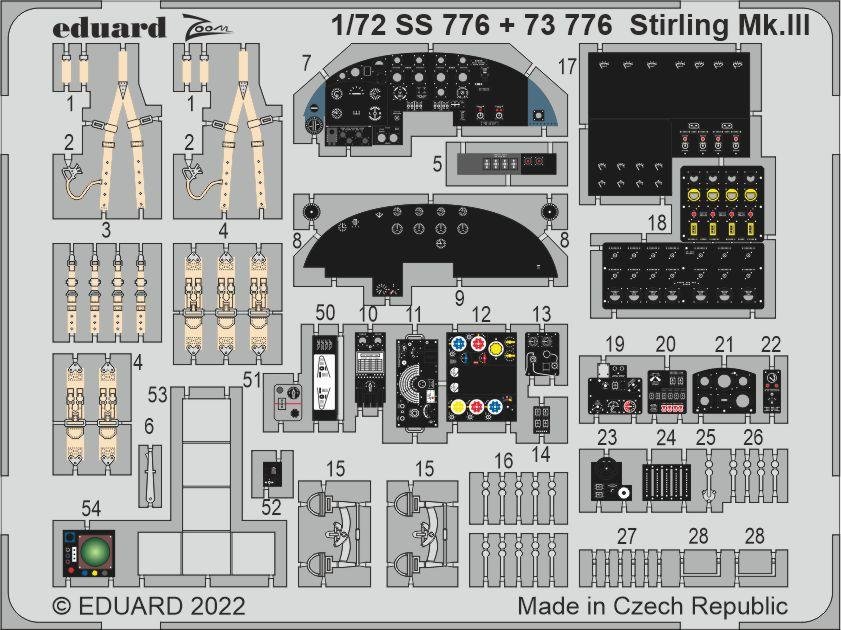 Eduard BIG72171 Stirling Mk. III ESSENTIAL ITALERI 1/72 – image 4